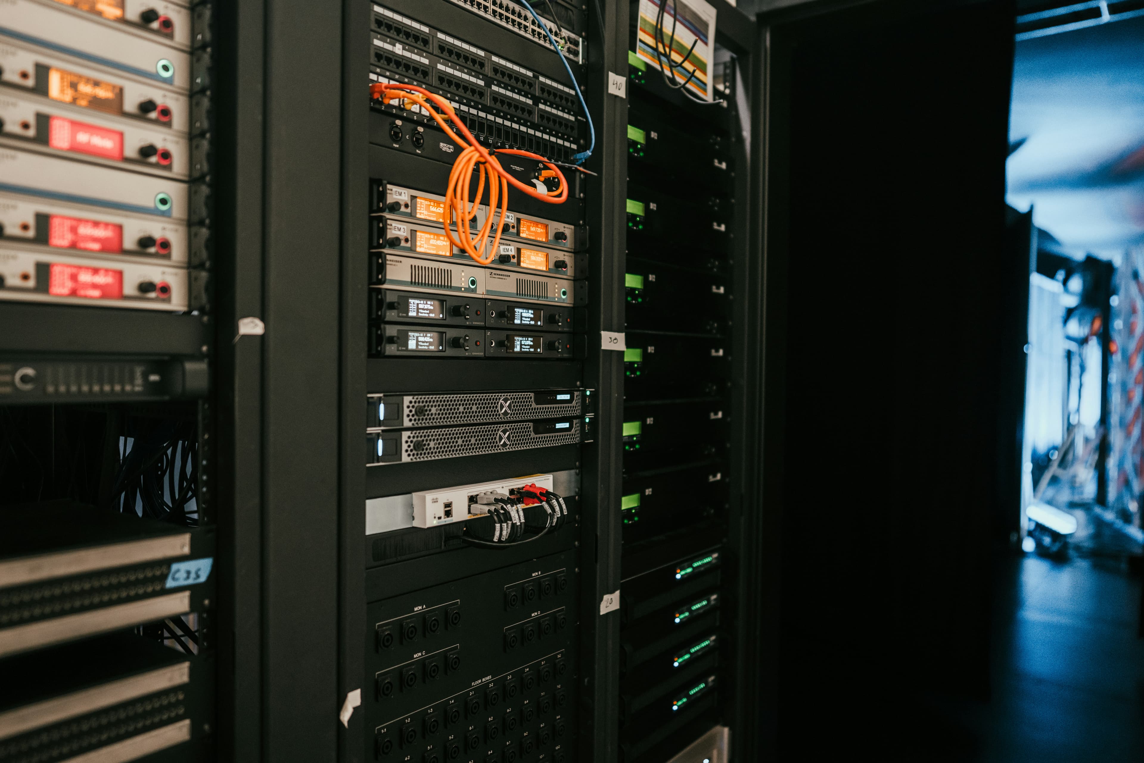 Command center server and network infrastructure